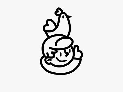 CHICKEN branding chicken design egg graphic design icon identity illustration logo marks people person rooster symbol ui