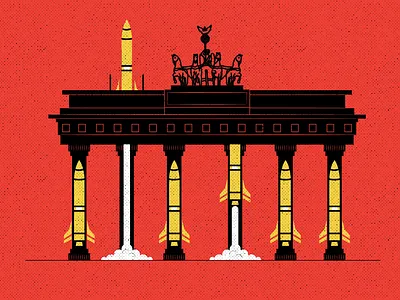 US Missiles to germany characters concept conceptual design illustration retro style styletest ui vector website