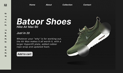 Web Design for Footwear Shop figma uiux web design