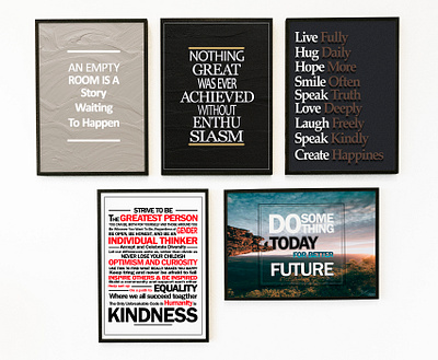 Typography Posters typography poster wall art