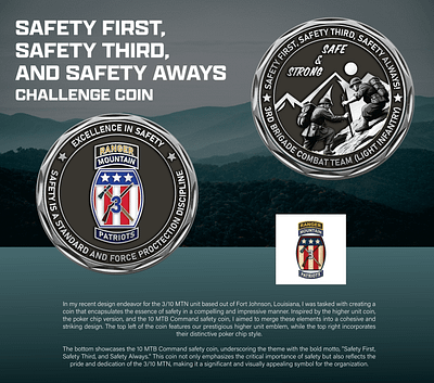 SAFETY FIRST, SAFETY THIRD, AND SAFETY ALWAYS CHALLENGE COIN comemorative