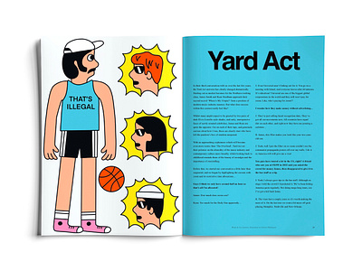 So Young Magazine band basketball character character design design digital illustration editorial illustration layout magazine music sport