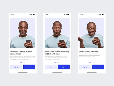 Onboarding mobile design for CreditEase fintech mobile design product design ui uiux