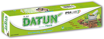 DATUN TOOTHPASTE Designer Rajneesh Bansal Owned by Ipsa Labs branding colour theory dental dentist design graphic design illustration logo oral oral care packaging product product designing toothpaste typography vector