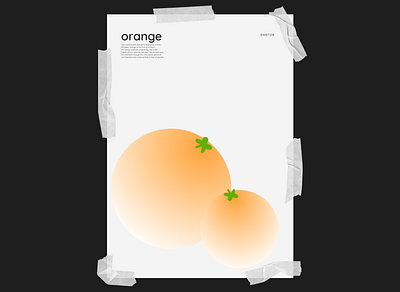 poster branding design logo orange poster ui