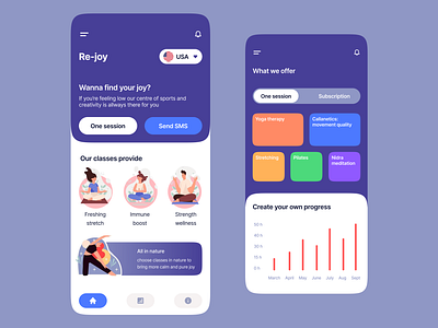 Re-joy ui concept app mobile ui