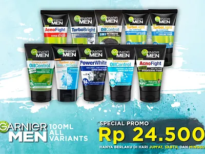 Garnier POP advertising branding design point of purchase product promo
