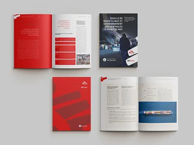 Climate Action Accelerator /Medecins Sans Frontieres Roadmap climate report design graphic design ngo print layout report