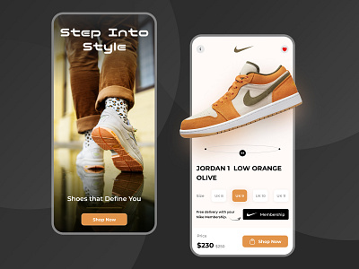 Step Into Style - Shoe Buying Platform app design branding design e commerce experience fashion footwere interactive design minimal design online shopping platform product design retail shoe buying store style user visual