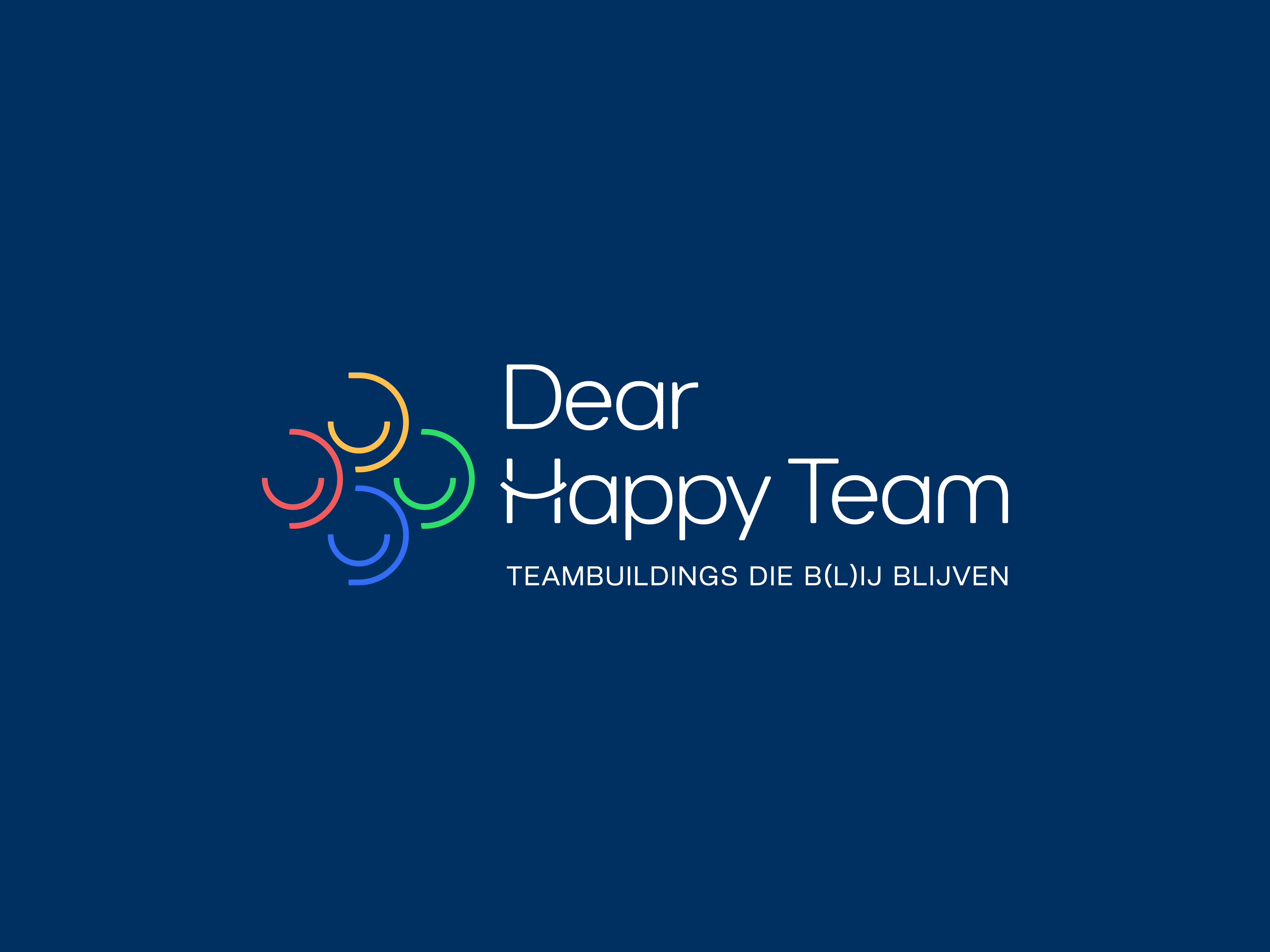 Dear Happy Team - Logo Design branding collaboration d design emoji face fun funny happy letter lettermark logo logomark minimal modern simple smile smiley team teamwork