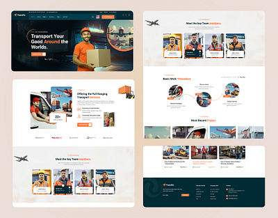 Transflo – Transportation, Logistics & Moving Company WordPress truck