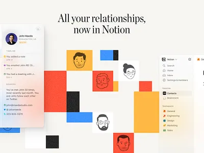 Clay + Notion clay crm notion prm product hunt