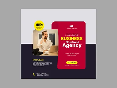 Business Flyer Agency Design agency branding brusher business design figma flyer graphic design high quality