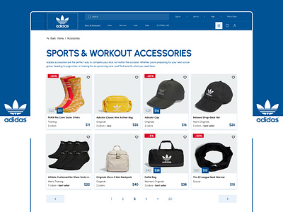 Adidas | Ecommerce Website Web App Shop Store app branding design figma graphic design illustration logo ui ux vector