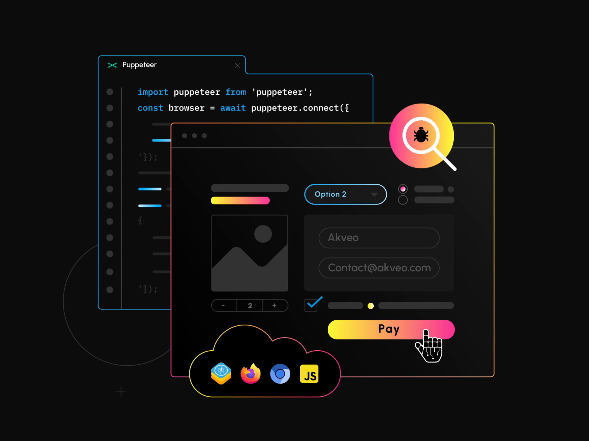 Animated Illustration for Browserless