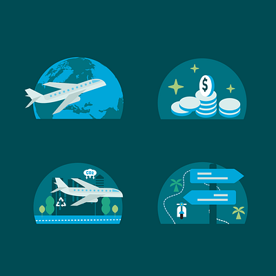 Travel Icons icons illustration