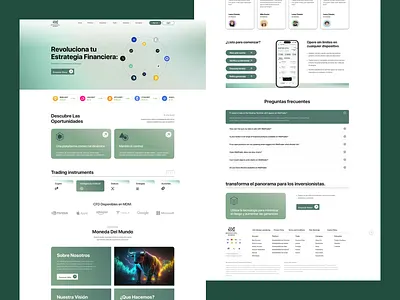 Moneda del Mundo Crypto Trading Landing Page animation branding logo motion graphics