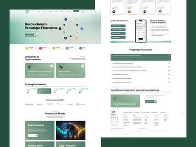 Moneda del Mundo Crypto Trading Landing Page animation branding logo motion graphics