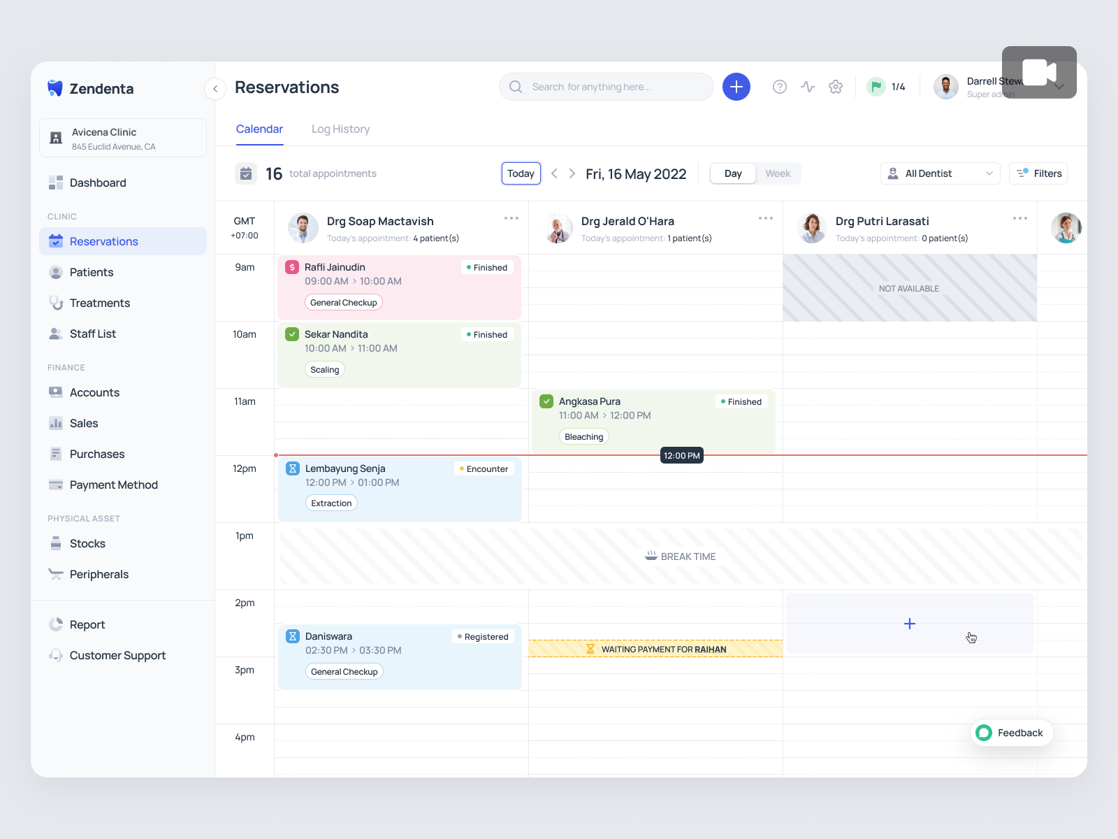 Zendenta - Add Medical Checkup for a SaaS Dental Clinic app clinic dashboard dental dentist ehr emr hospital management medical checkup medical records product design saas saas dental saas design treatment ui ux web app web design
