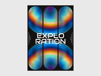Exploration — Poster colors design minimal poster typography