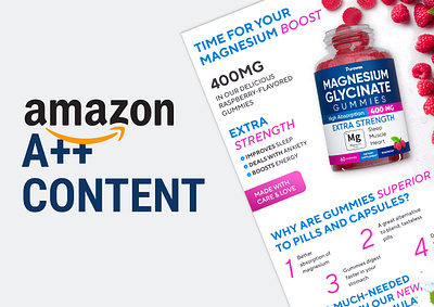 Amazon A++ Content | Purawex | Magnesium Glycinate Gummies a a content amazon