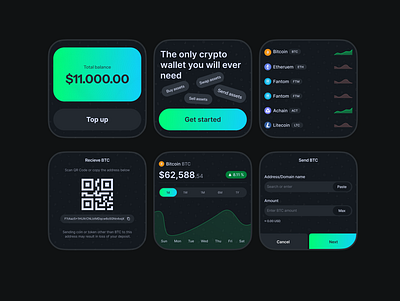 Crypto widgets balance bitcoin crypto eth fintech send sendbtc topup web3 widgets