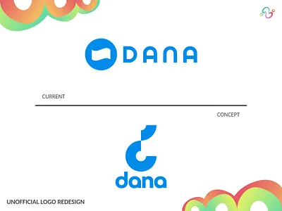 Dana Logo Redesign (UNOFFICIAL) application brand design brand designer dana finance financial karya anak bangsa karya anak negeri logo design logo designer logo idea logo inspiration logo redesign logomark logotype money platform software wallet zzoe iggi