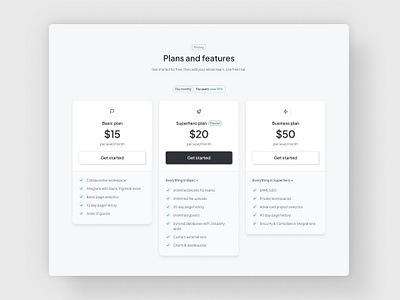 Pricing Section | Webdesign | UX laws | Website Pricing Section design flat graphic design pricing pricing section pricing ux typography ui ux ux design ux laws web webdesign website