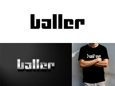 Baller baller brand identity branding font football lettering lettermark logo logotype monogram sports type typeface typography