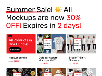 Summer Sale ☀️ apparel branding corporate design device download identity keychain logo mockup mockups packaging poster psd sale stationery t shirt template typography