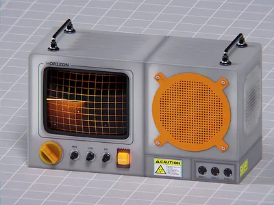 📻Retro Radar 3d 3d motion 3d render 3ddesign 3dmodeling 3drender animation blender blender3d cinema4d design digitalart gadget motion motion graphics radar retro technology vintage visualization