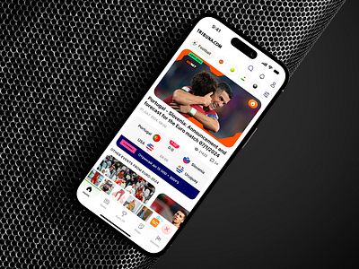 Tribuna: Your Ultimate Sports News Companion app mobile mobile app news redesign sport ui