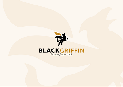 Black Griffin 🦅 logo advocat graphic design law firm lawyer logo