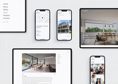 N2A Architecture interface design minimal ui ux web design website