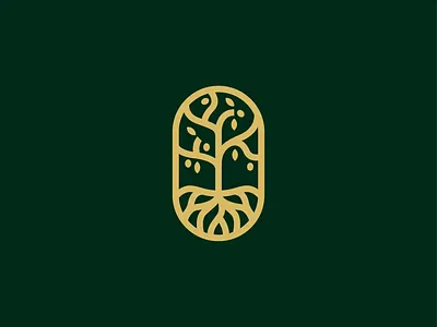 Olive tree logo concept branding high end logo luxury minimal nature logo olive oil tree