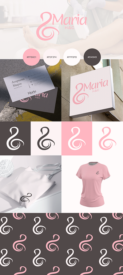 Maria Healthy&Cosmetology Branding branding design graphic design illustration logo