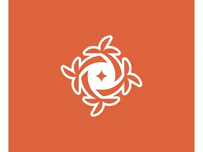 Positive waves branding logo minimal palmtree surfing