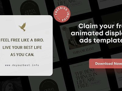 Free Animated Display Templates - Use As You Wish advertising display ads download free google ads instagram ads powerpoint template