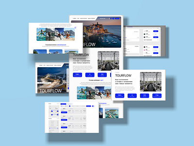 Tourflow web travel design graphic design typography ui ux