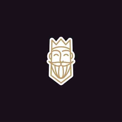 King delivery app logo delivery app design face logo king logo logo minimal