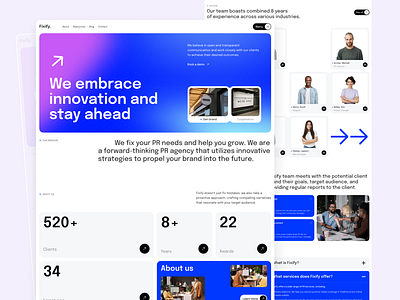 Fixify landing page branding company design flat home landing layo marketing page saas studio ui ux