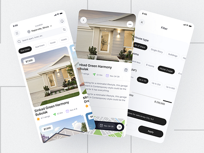 RealSpace - Find Your Dream Estate app app screen design app screens app screens design design graphic design ui ui design uiux user experience user experience design user interface user interface design ux ux design