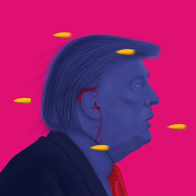 Duck! Donald airbrush branding donald trump graphic design illustration logo politics procreate trump trump 2024 ui usa ux vector