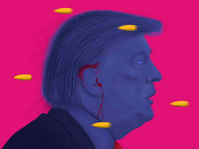 Duck! Donald airbrush branding donald trump graphic design illustration logo politics procreate trump trump 2024 ui usa ux vector