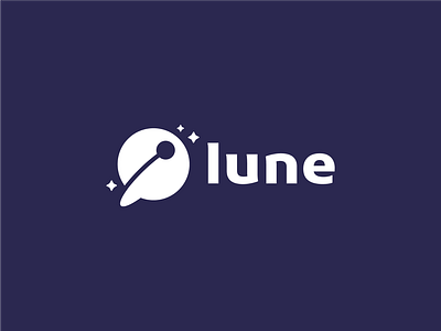 PROJECT lune branding design graphic graphic design illustration logo lune moon planet school space star typography vector