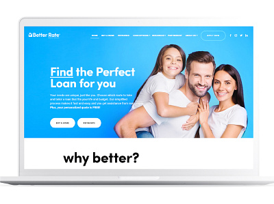 Better Rate Mortgage Website Design ui