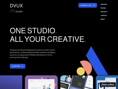 DVUX STUDIO animation branding graphic design logo motion graphics ui