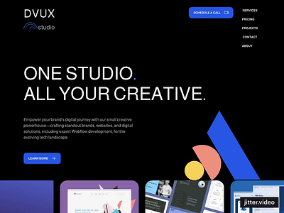 DVUX STUDIO animation branding graphic design logo motion graphics ui