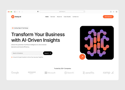 Dialup AI landing page design ai ai landing page ai landing page design design agency drive insight inspiration landing page ui uiux web layout web ui website webui