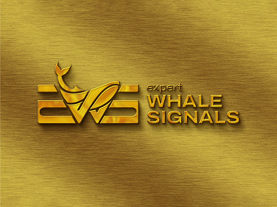 Expert Whale Signals Crypto PMS Logo Design logo